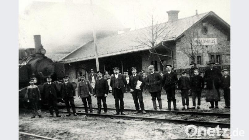 Am 16. August 1900 ist die Einweihung des Waidhauser Bahnhofs erfolgt. Bild: Heimatkundlicher Arbeitskreis Waidhaus