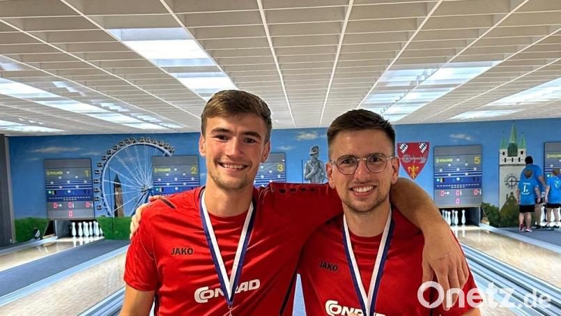 Christopher Hiltl und Tobias Klingl von Fortuna Neukirchen krönten sich nach Silber im letzten Jahr zum Bayerischen Meister 2024. Bild: ruw