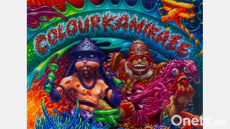 Die Ausstellung „Colour Kamikaze“ holt Streetart-Kunst aufs Land. Bild: Won ABC/exb