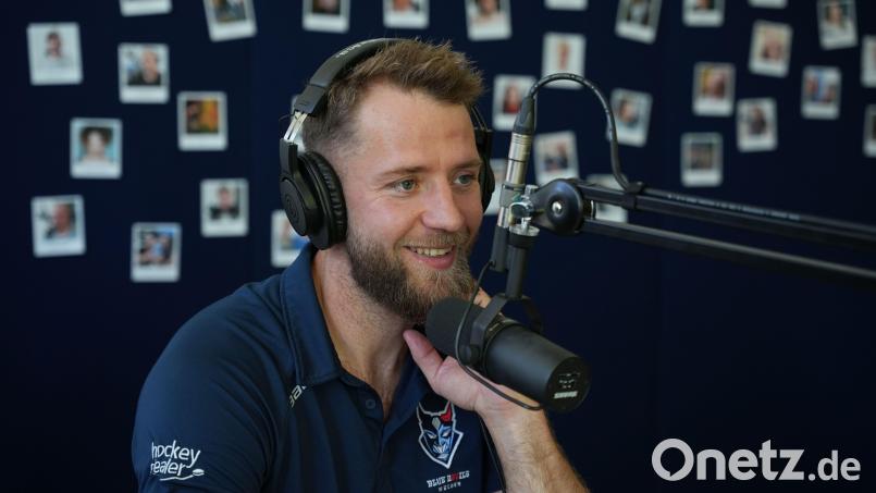 Dominic Bohac, neuer Verteidiger bei den Blue Devils Weiden, war zu Gast in der neuen Folge des Podcasts &quot;Powerplay&quot;. Bild: Marco Meier