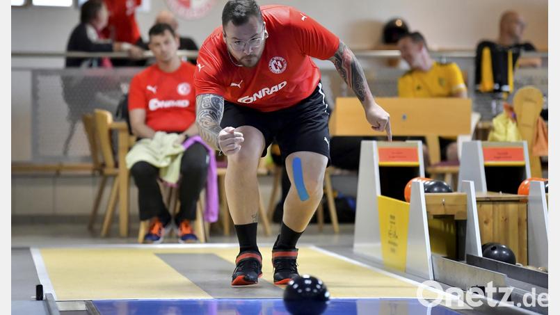 Marcus Gevatter war mit 626 Holz Tagesbester der Hirschauer Kegler. Bild: Hubert Ziegler