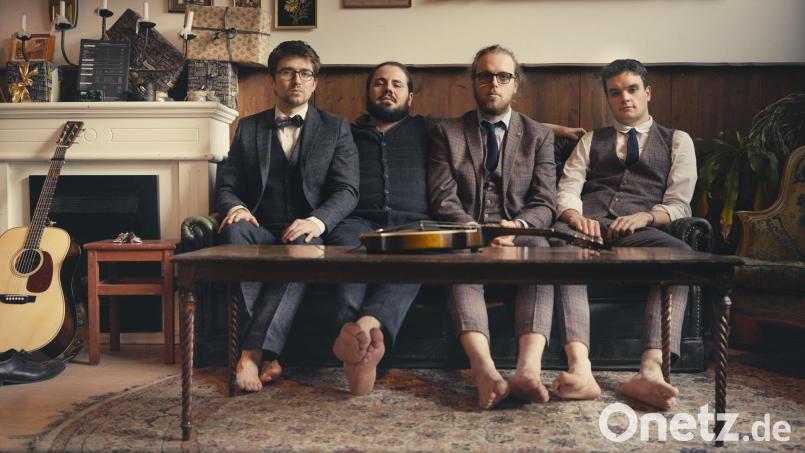 Die Bluegrass Band &quot;Johnny and the Yooahoos&quot; spelt am 30. November im Schwandorfer Kulturkeller. Bild: Michael Wolf/exb