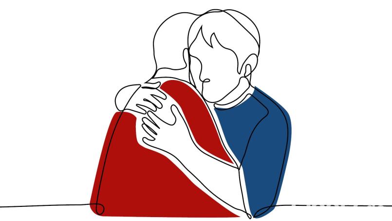 Für Angehörige kann die Suchterkrankung einer geliebten Person eine extreme Belastung sein. Suchtberaterin Eva Vitzthum von der Caritas Weiden gibt Tipps, wie Angehörige das Gespräch suchen können. Bildmontage: Marina Gube/Kamila Bay - stock.adobe.com