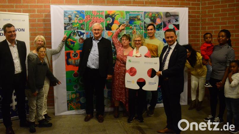 &quot;Mein Traum von Weiden&quot; auf Puzzle-Teilen dargestellt. Bild: Kunz