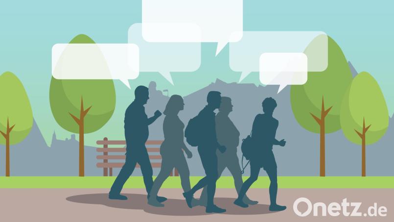 Die &quot;Walk-and-Talk&quot;-Gruppe Weiden – grob übersetzt &quot;Laufen und Reden&quot; – wurde gegründet, um Menschen zusammenzubringen. Bei einem gemütlichen Spaziergang durch die Natur können sich die Mitglieder ungezwungen austauschen. Bild: Laura Fröhler