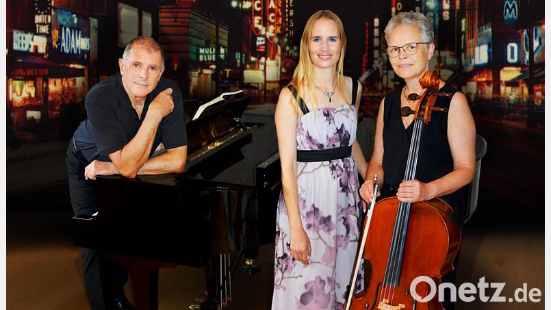 Das Trio American Songbook mit (von links) Albert Sommer(Klavier), Laura Demjan (Sopran) und Ute Sommer (Violoncello) tritt am Sonntag, 13. Oktober, erstmals am Schafferhof in Neuhaus bei Windischenbach auf. Bild: Albert Sommer/exb