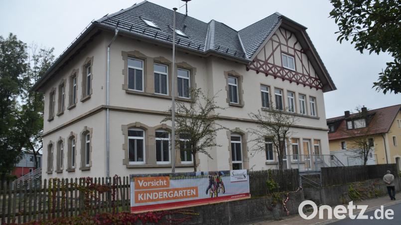 Die neue Kita in der Bayreuther Straße 35 (Nordansicht) wurde zum neuen Betreuungsjahr bezogen. Bild: ak