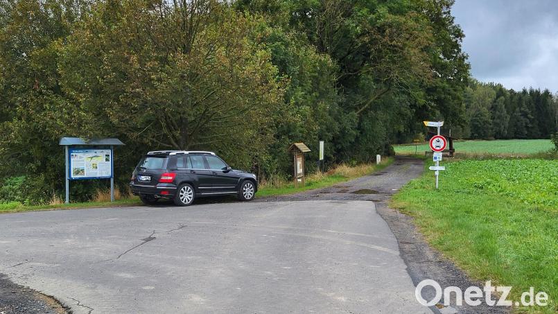 Künftig soll der Grenzübergang Bad Neualbenreuth-Mýtina auch für den motorisierten Verkehr geöffnet werden. Auf dem Bild hat ein Wanderer sein Auto vor dem Übergang geparkt. Bild: rti