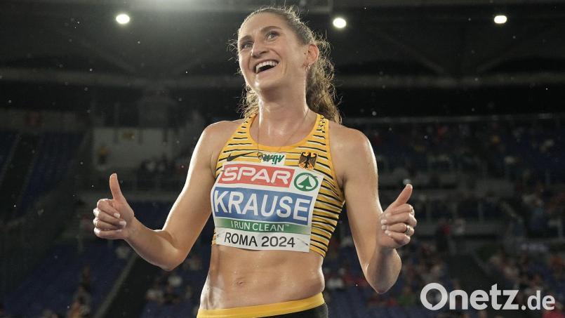 Spitzen-Leichtathletin Gesa Felicitas Krause hat ihre Verlobung bekanntgegeben. Bild: Michael Kappeler/dpa