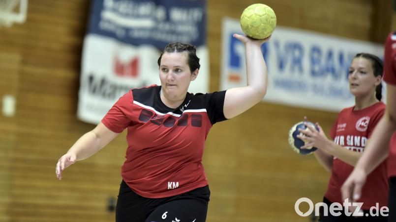 Katharina Mutzbauer erzielte mit einem Leger das schönste Tor des Tages beim Auswärtsspiel in Estenfeld. Archivbild: Hubert Ziegler