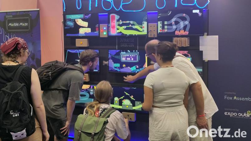 Der Gewinner des Deutschen Computerspielpreises &quot;Marble Maze&quot;, kann bei dem Festival gespielt werden kann. Bild: Marble Maze Credits: Tobias Fox/exb