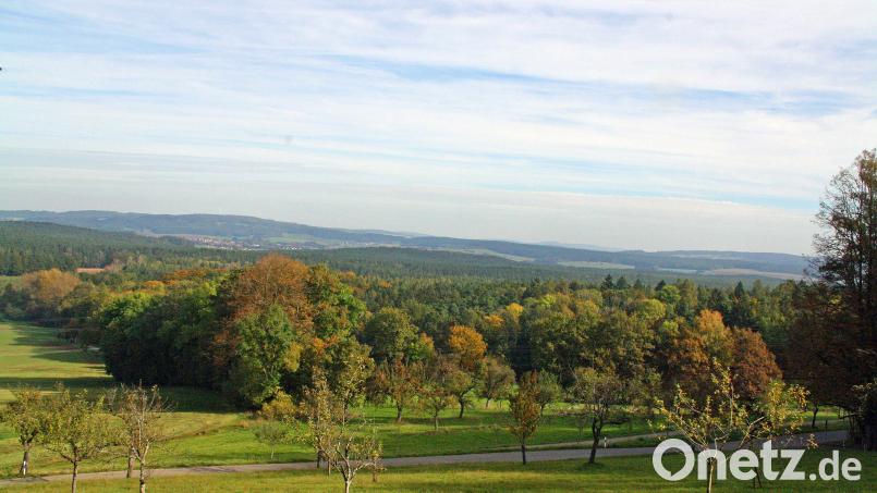 Sollte das Waldgebiet „Fatzen“ als Vorrangfläche für Windräder vom Planungsverband berücksichtigt werden, könnte dieses Landschaftsbild vom Annaberg aus nach Ansicht des Umweltschutzbeauftragten „total verhunzt“ werden. Bild: Peter Zahn