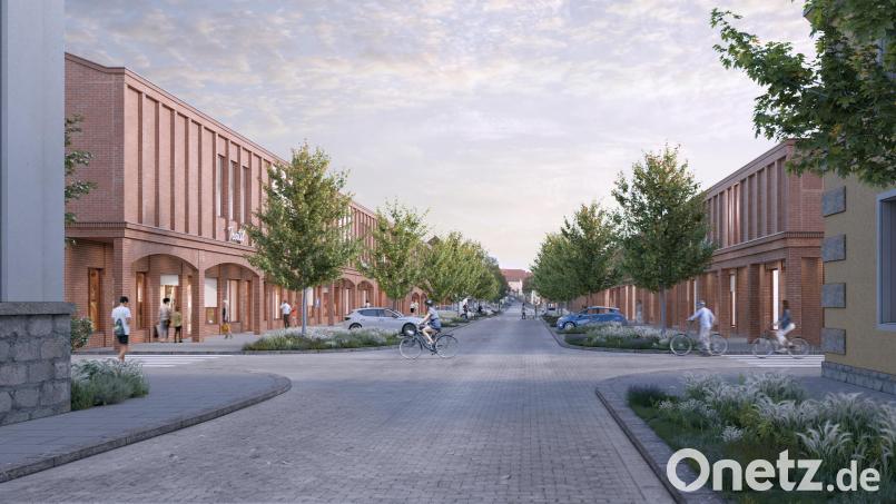 Enorm verändern soll sich die Bahnhofstraße als Eingangstor zur Stadt Tirschenreuth, wenn die Pläne von Architekt Peter Brückner in Zusammenarbeit mit der Stadt Tirschenreuth und dem Weidener Investor W.I.V. verwirklicht werden. Bei der Präsentation des Projekts stellte Peter Brückner auch Visualisierungen der späteren Gestaltung vor. Bild: Architekturbüro Brückner/exb