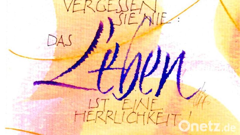 Kalligrafie Kurs Bild: Brigitte Herrneder