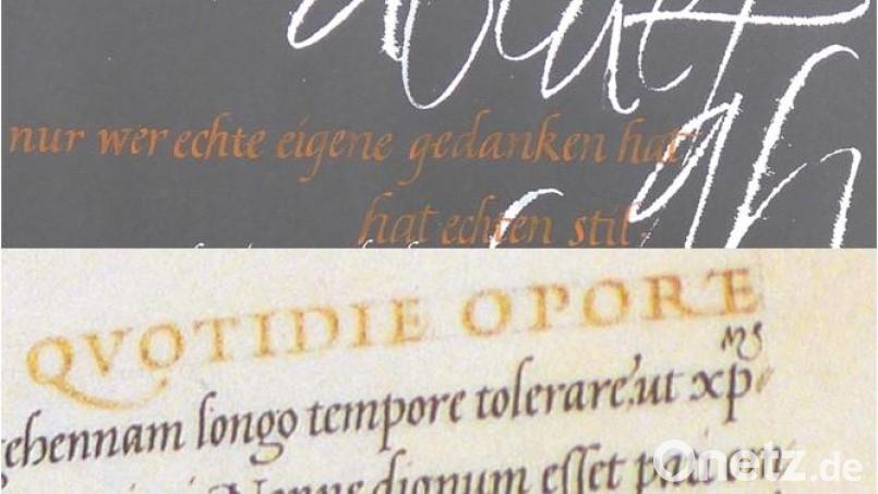 Die Humanistische Kursive Bild: Brigitte Herrneder