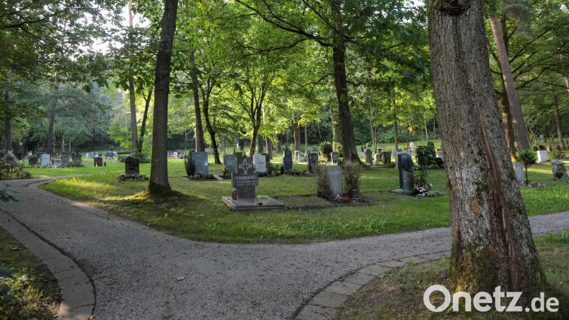 Der Waldfriedhof in Raigering. Hier ist eine Grabstele im Wert von 10.000 Euro verschwunden. Archivbild: Wolfgang Steinbacher