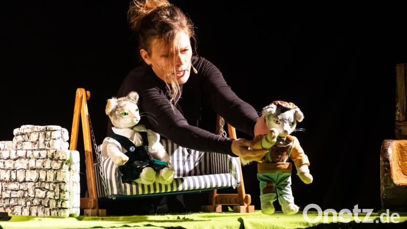 Beim Figurentheater &quot;Pfoten weg!&quot; von Irmi Wette lernen die Kinder im Alter von vier bis acht Jahren, dass sie auch Rechte haben und ihr Körper nur ihnen gehört. Bild: Ralf Seiler