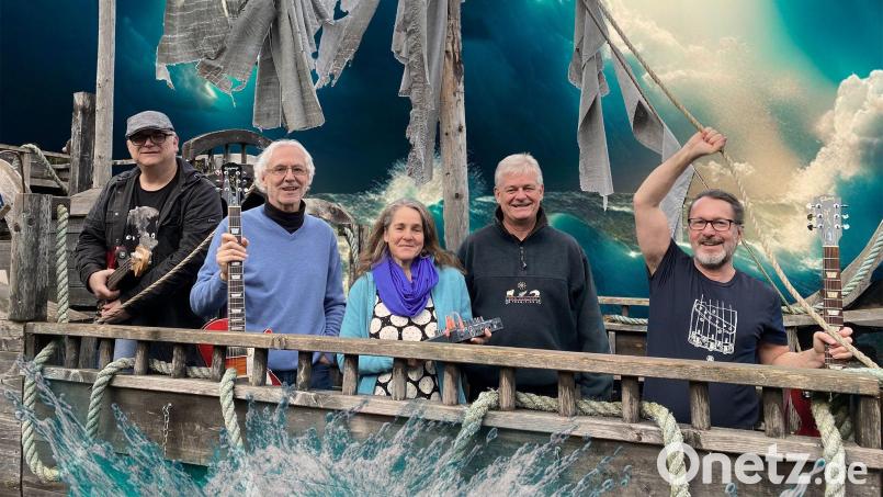 Sonic Delight, das sind Martin Maier, Herbert Winter, Magdalena Kayser-Meiller, Alfred Beer und Dieter Meiller (von links). Bild: Maria Beer/exb