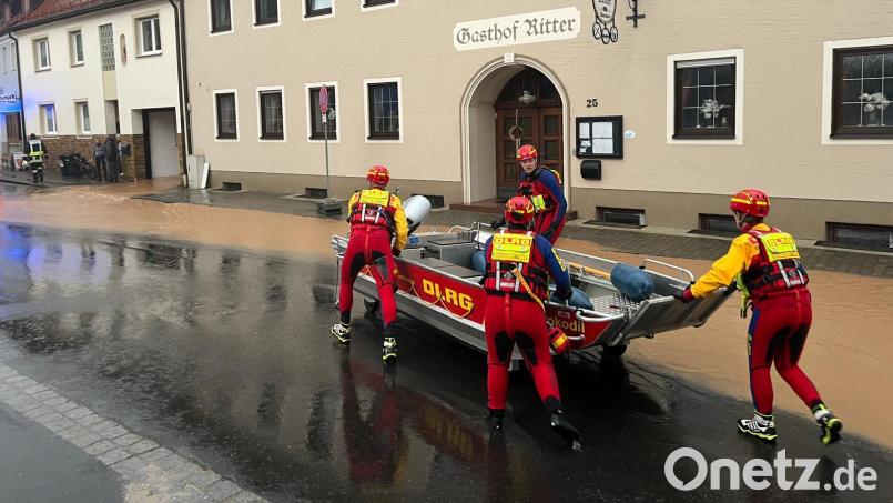Anfang Juni 2024 suchte ein Unwetter die Marktgemeinde Hahnbach ein. Teile des Marktes waren überflutet. Archivbild: upl