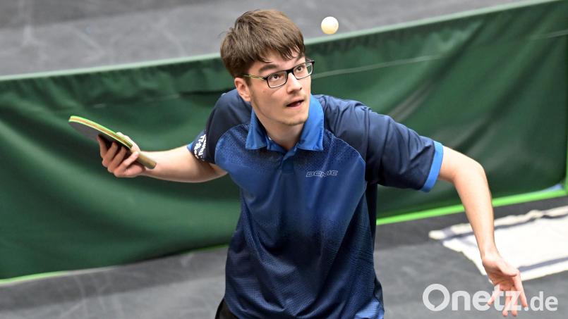 Jonas Dinter vom TTSC Kümmersbruck blieb gegen den TTC Creußen ein weiteres Mal ungeschlagen und hatte damit große Anteile am Sieg der Kümmersbrucker. Archivbild: Hubert Ziegler