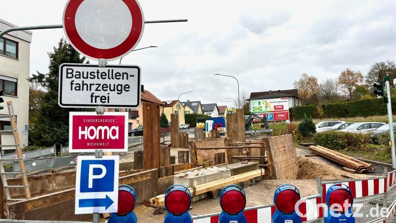 Die Bauarbeiten in der Joseph-Haas-Straße dauern an. Bild: Gabi Schönberger