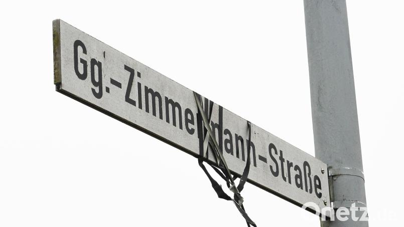 Am 24. November soll in einem Bürgerentscheid über eine etwaige Umbenennung der Georg-Zimmermann-Straße abgestimmt werden. Bild: Gabi Schönberger