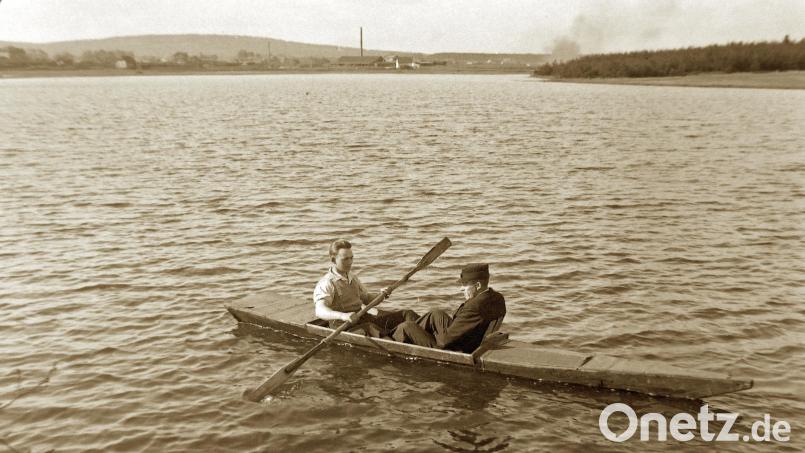 Die Wasserfläche des Wiesau- beziehungsweise Sörteichs bot viel Platz für Bootsfahrten. Bild: Archiv Werner Robl