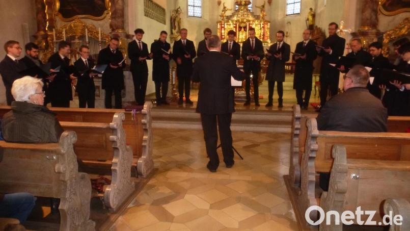In der Pfarrkirche „Maria vom Siege“ in Schwarzhofen bieten die Sänger des Velden Ensemble ein besonderes Konzert. Bild: mad