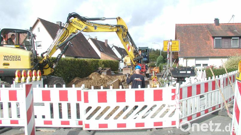 Die Arbeiten am Kanal in Neubrand stehen in Zusammenhang mit der Vergrößerung des Hauptsammlers auf einem Teilstück der Wunsiedler Straße. Bild: ld