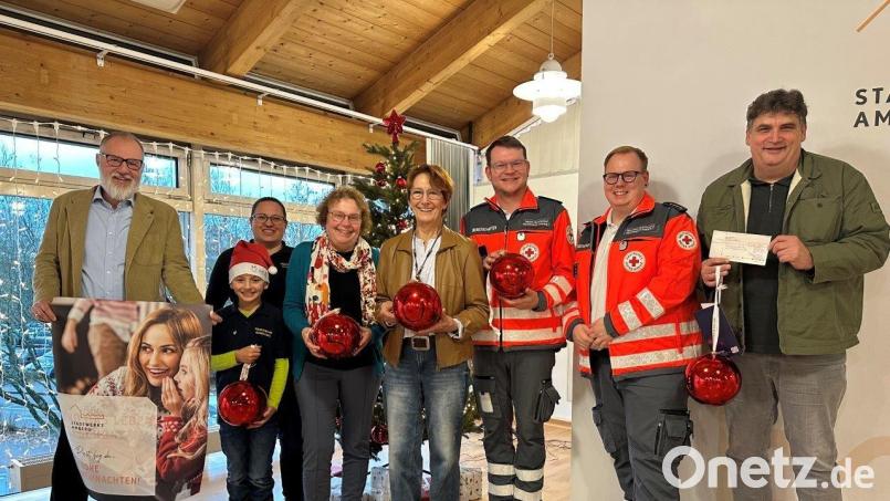 Stadtwerke-Chef Frank Backowies (links) übergibt jeweils 500 Euro an die Vertreter der Hydrantenbande, der DigiMINT Kids, des Kinderschutzbundes, des Bayerischen Roten Kreuzes und des Ernst-Naegelsbach-Hauses. Bild: Karoline Gajeck-Scheuck