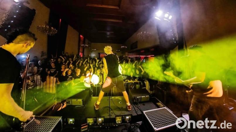 Die Berliner Punkband ZSK spielte im ausverkauften Casinosaal in Amberg. Bild: Pia Böhl/exb