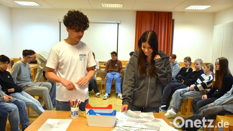 Aron Beyer und Linn Müller waren vom Projekt begeistert. Bild: ubb