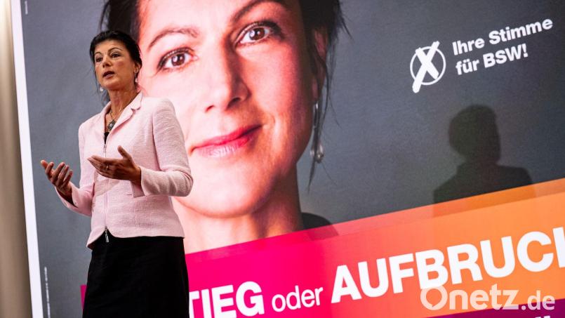 Sahra Wagenknecht ist das Gesicht ihrer jungen Partei BSW - vor allem im Wahlkampf. Archivbild: Fabian Sommer/dpa