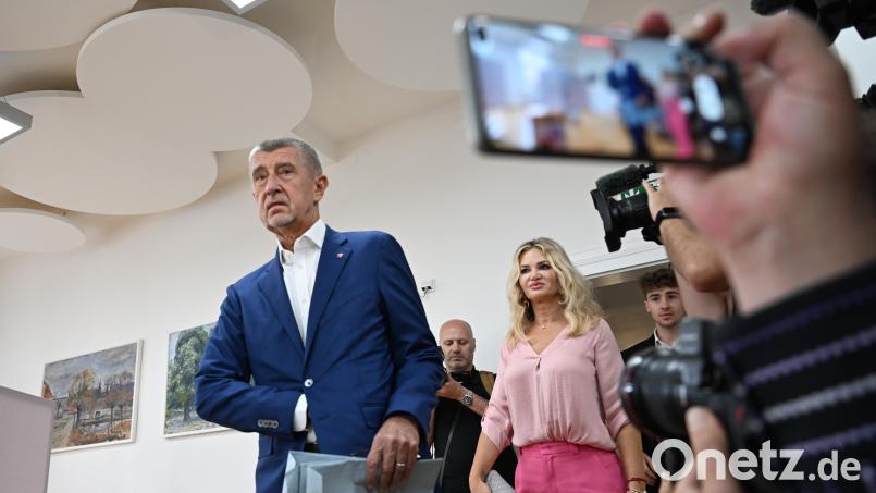 Andrej Babiš, Vorsitzender der oppositionellen ANO-Partei, und seine Frau Monika Babišová. Archivbild: Ríhová Michaela