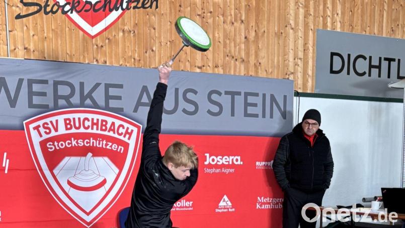 Fabian Beyerlein beim Wettbewerb in Buchbach. Bild: Reinhold Beyerlein
