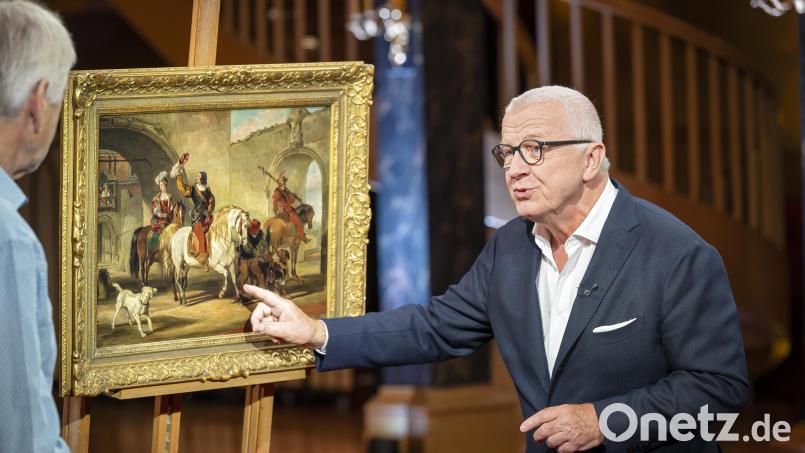 Für den Experten für Gemälde Herbert Giese (Kunsthistoriker, Wien) ist dieses Bild ein Ausdruck der Münchener Renaissance-Begeisterung um 1870. Bild: Ralf Wilschewski/BR