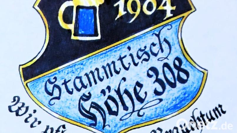 Das Wappen der &quot;Höhe 308&quot;. Der Verein hat sich am 18. Januar 2025 aufgelöst. Archivbild: hcz