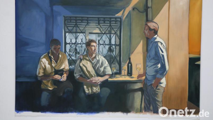 Johannes von Ruedorffer: „Warm/Kalt-Kontrast“, auf Leinwand, 2024, 160 x 250 cm. Bild: Fabian Siegel