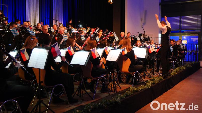 Dirigent Markus Werner (stehend) und das sinfonische Projektorchester beeindruckten das Publikum mit ihrem musikalischen Können. Bild: jbe