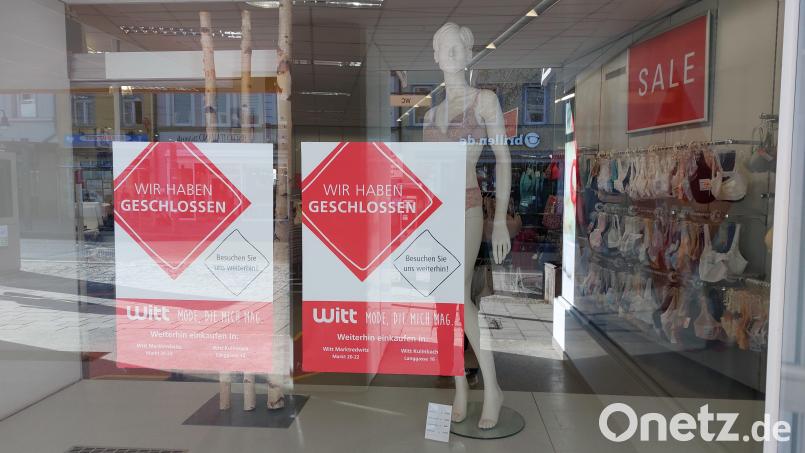 Ein Blick ins Schaufenster der Witt-Weiden-Filiale in Hof. Bild: Thomas Scharnagl/fph