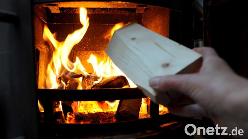 Wer weiß, wie er seinen Holzofen richtig heizt, kann sich Ausgaben und der Umwelt Schadstoffe ersparen. Kostenlosen Zugang zu einer Online-Schulung vermittelt der Landkreis Tirschenreuth an die ersten 150 Interessenten. Symbolbild: Angelika Warmuth/dpa