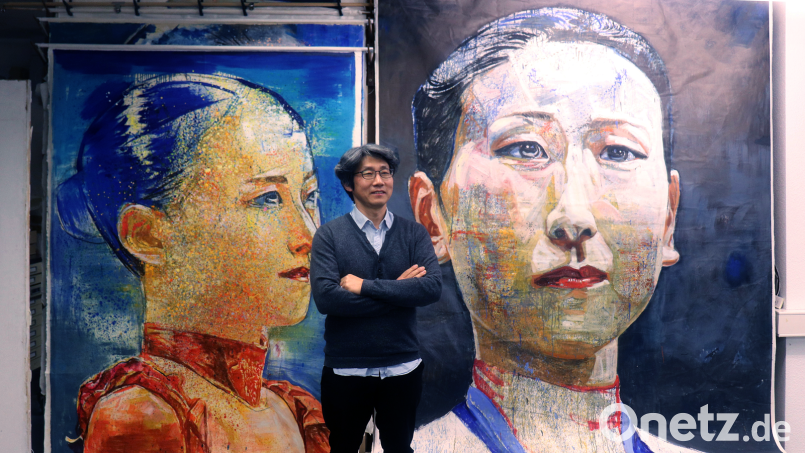 Changee Nam in seinem Nürnberger Atelier. Bild: Changee Nam/exb