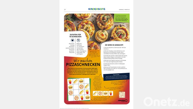 Rezept Pizzaschnecken Bild: Oberpfalz Medien