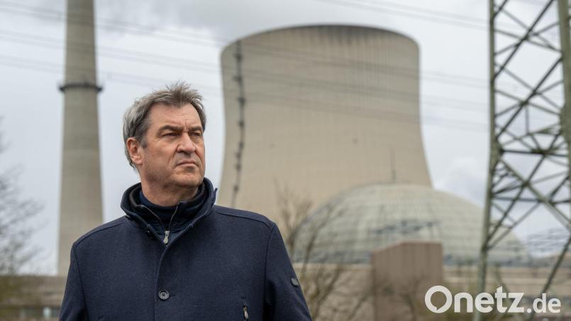 Die Reaktivierung der 2023 im Zuge des deutschen Atomausstiegs abgeschalteten Meiler sei in diesem und im nächsten Jahr jederzeit noch möglich, sagt Markus Söder. (Archivbild) Bild: Peter Kneffel/dpa