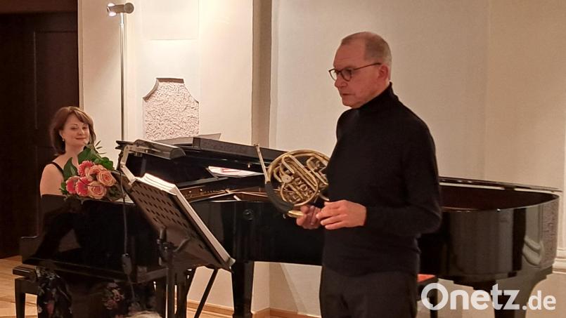 &quot;Lachmusik&quot; boten Irina Loskova und Klaus Wallendorf beim zweiten Konzert des Waldsassener Kammermusikkreises. Bild: Waldsassener Kammermusikkreis/Johannes Röttges/exb