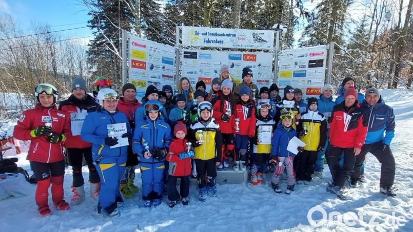 Die Sieger der Rennen am Sonntag am Fahrenberg. Bild: Erben/exb