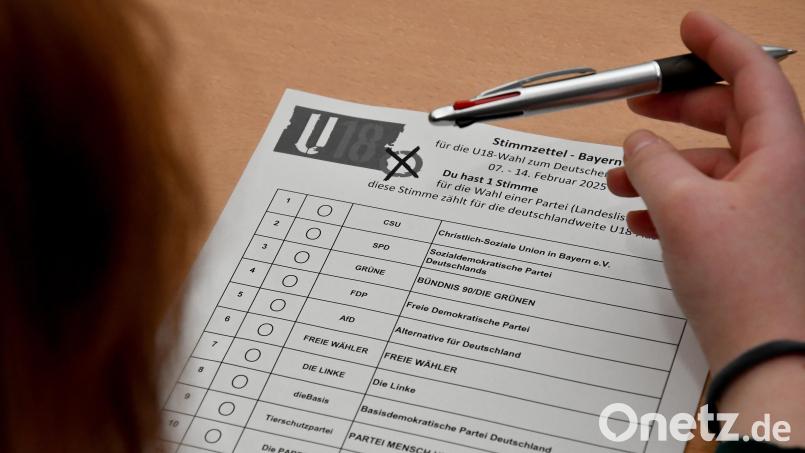 Stimme bei der U18-Bundestagswahl in Amberg für Kinder und Jugendliche Bild: Petra Hartl
