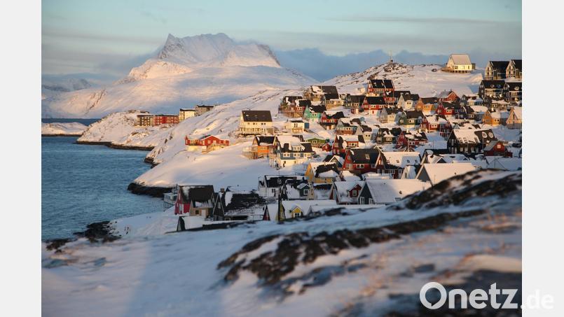 Blick vom Myggedalen-Aussichtspunkt: die grönländische Hauptstadt Nuuk. Bild: Steffen Trumpf/dpa
