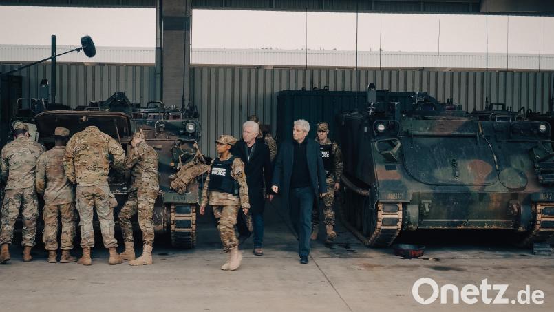 Szenen des neusten Münchener &quot;Tatorts&quot; wurden bei einem echten Nato-Manöver auf dem Truppenübungsplatz Hohenfels gedreht. Der Fall kommt am Sonntag ins Fernsehen. Bild: Boris Ausserer/BR