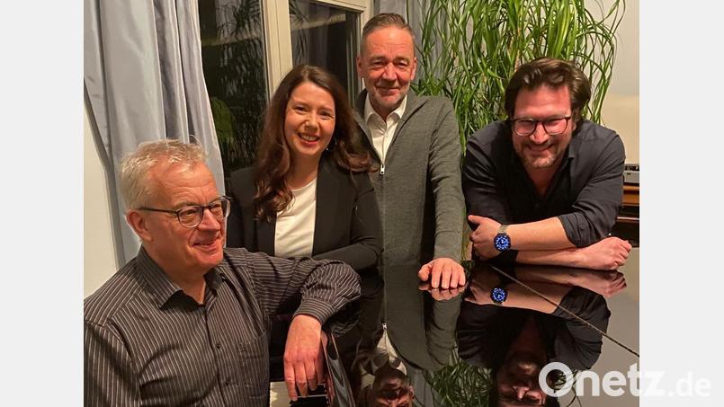 Michael Bertelshofer, Karin Holz, Wolfgang Bitterer und Matthias Amm (von links) gastieren am Samstag, 15. März, im Kunsthaus Waldsassen. Bild: Michael Bertelshofer/exb